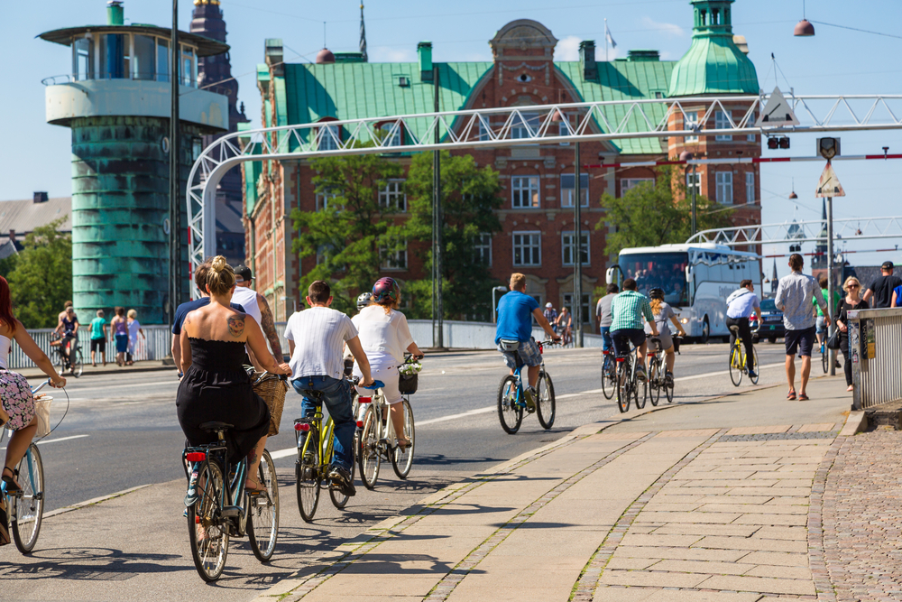 Biking in Copenhagen