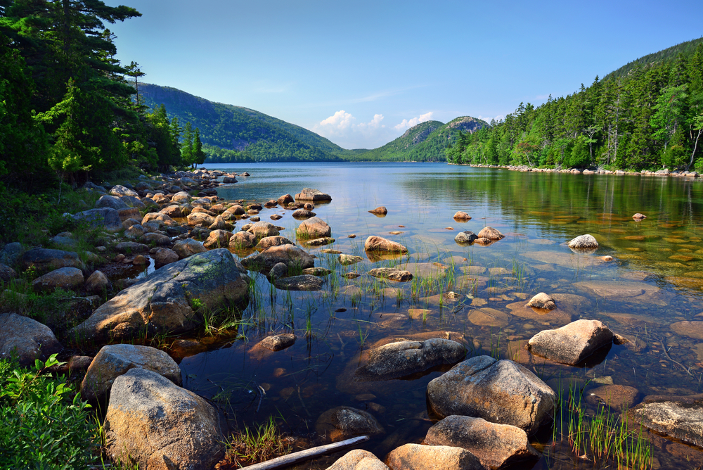 Jordan Pond and Bubbles at Acadia National Park