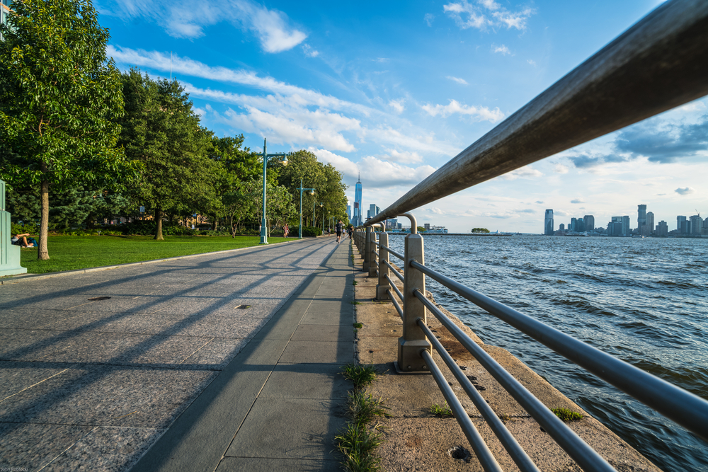 Hudson River Park Greenway in NYC